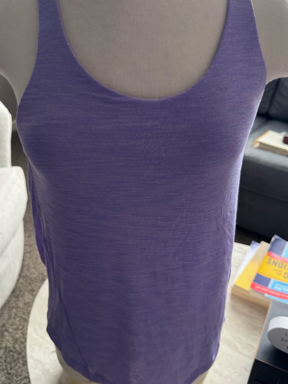 lululemon athletica Purple Scoop Neck Tank Top